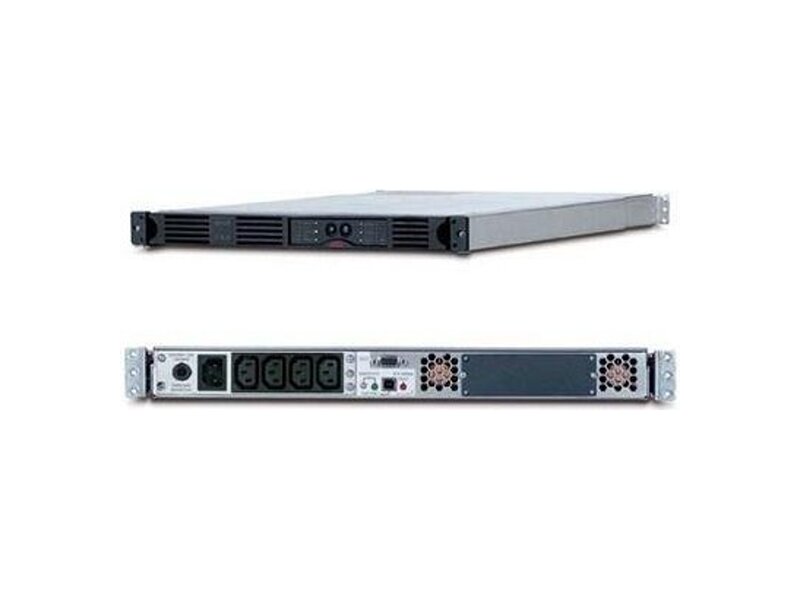 SUA750RMI1U  ИБП APC Smart UPS 750VA/ 480W, RackMount 1U, Line-Interactive, USB and serial connectivity, AVR, user repl.batt, SmartSlot