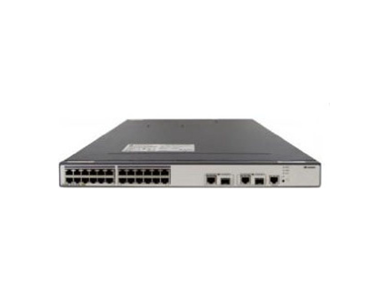 02352336  Коммутатор Huawei S2700-26TP-PWR-EI (24 Ethernet 10/ 100 PoE+ ports, 2 dual-purpose 10/ 100/ 1000 or SFP, without power module) (S2700-26TP-PWR-EI)
