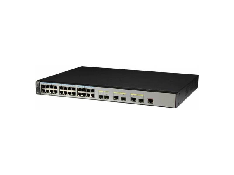 02355243  Коммутатор Huawei S2750-28TP-PWR-EI-AC (24 Ethernet 10/ 100 PoE+ ports, 2 Gig SFP and 2 dual-purpose 10/ 100/ 1000 or SFP, AC 110/ 220V) (S2750-28TP-PWR-EI-AC)