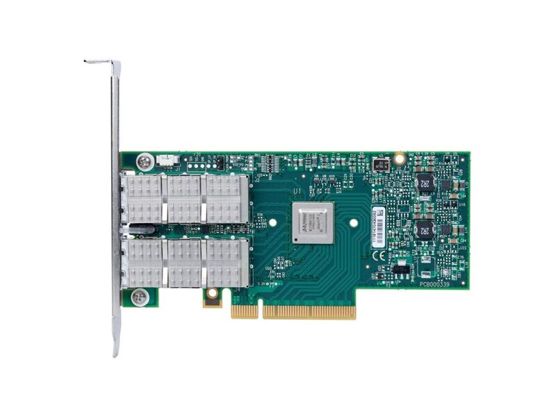 MCX314A-BCCT  Адаптер Mellanox MCX314A-BCCT ConnectX-3 Pro EN network interface card, 40/ 56GbE, dual-port QSFP, PCIe3.0 x8 8GT/ s, tall bracket, RoHS R6