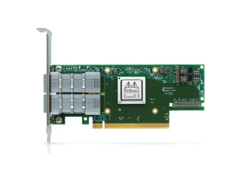 MCX653106A-HDAT  Адаптер Mellanox MCX653106A-HDAT ConnectX-6 VPI Adapter Card HDR IB (200Gb/ s) and 200GbE Dual-Port QSFP56 PCIe4.0 x16 Tall Bracket