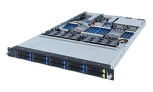 Сервер Gigabyte WG-C2.R1H.H210+ WG-C2.R1H.H208+ 2x AMD EPYC 7002 1U 10x HDD 2''5
