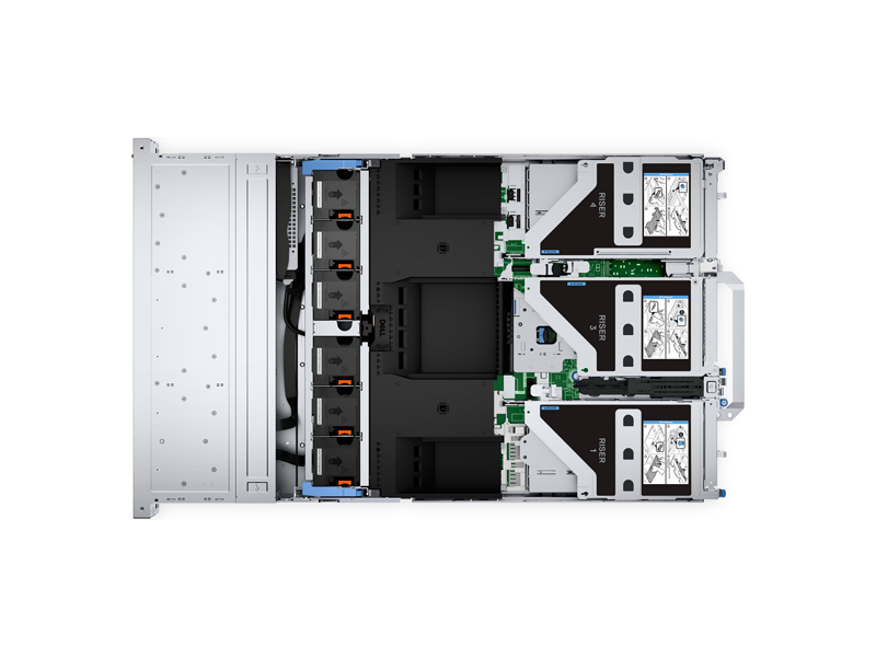 210-BDZY  Серверное шасси Dell PowerEdge R760/ 2U/ 2xIntel Xeon Silver 4410Y/ 2x16GB DDR5 4800 MHz/ 16x2.5'' SFF/ RAID Dell H745 (4GB+BBU)/ 2x DELL 1100W Hot-Plug/ рельсыв стойку, 2xRJ45 1