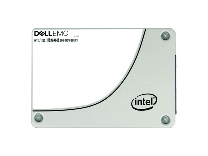 400-BDOD  Жесткий диск Dell 480GB SSD, Read Intensive, SATA 6Gbps, 512e, 2, 5'', S4510, hot plug, 14G