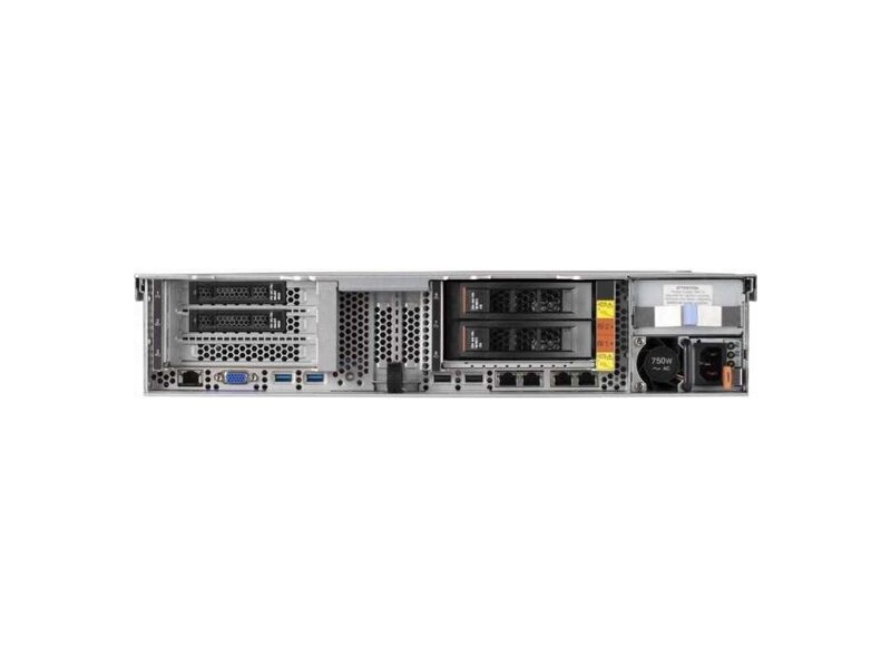 5462G2G  Сервер Lenovo ThinkSystem x3650 M5, Xeon 10C E5-2650v3 105W 2.3GHz/ 2133MHz/ 25MB, 1x16GB, O/ Bay HS 2.5in SAS/ SATA, SR M5210, 750W p/ s, Rack 1