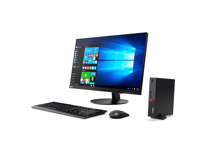 10MRS2BE00 ПК Lenovo ThinkCentre M710q Tiny slim i3 6100T 3.2GHz/ 4Gb/ SSD128Gb/ HDG530/ Windows 10 Professional 64/ GbitEth/ WiFi/ BT/ клавиатура/ мышь/ черный 3
