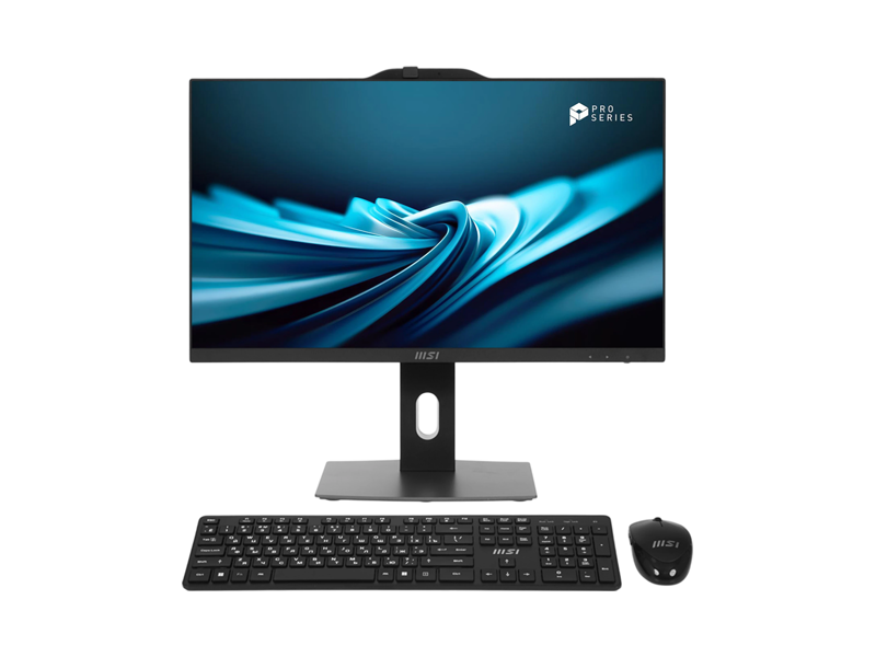 9S6-AE0621-827  Моноблок MSI Pro AP242P 14M-670XRU / 23.8''/ Intel Core i3 14100 (3.5)/ 8GB 512GB SSD / UHDG 730/ noOS/ WiFi/ BT/ Cam/ 120W/ клавиатура мышь/ черный/ 1920x1080/ 6xUSB/ HDMI/ DP/ RJ45