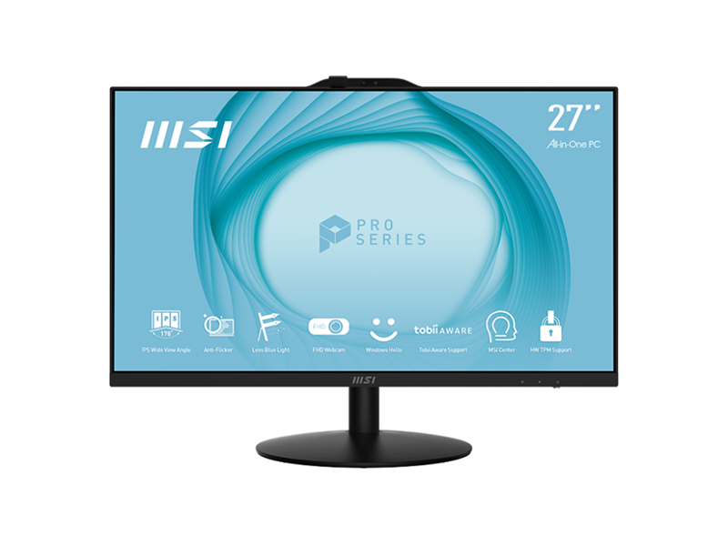 9S6-AF8311-262  Моноблок MSI Pro AP272 12M AiO 27'' FHD (1920x1080)IPS AG Non-touch, Core i3-12100 (3.3GHz), 8Gb DDR4(1x8Gb), 256GB SSD M.2, Intel UHD, WiFi, BT, camera, WirelessKB&mouse Eng/ Rus, Win11Pro Rus, -ty