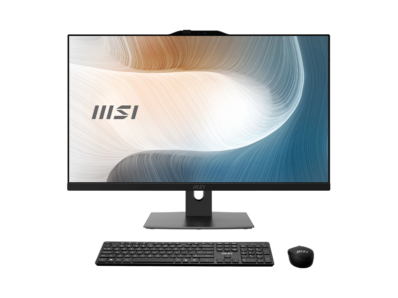 9S6-AF8231-682  Моноблок MSI Modern AM272P 1M-682XRU 27'' Full HD Core 3 100U (1.2) 16Gb SSD512Gb noOS GbitEth WiFi BT 120W клавиатура мышь Cam черный 1920x1080