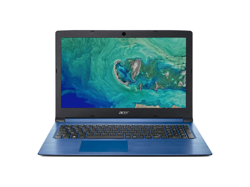 NX.HFYER.001  Ноутбук Acer Aspire 3 A315-54K-32T2 15.6'' FHD(1920x1080)/ Intel Core i3-7020U 2.30GHz Dual/ 8GB+256GB SSD/ Integrated/ WiFi/ BT/ 0.3MP/ SD/ 2cell/ 2.10kg/ W10/ 1Y/ BLUE
