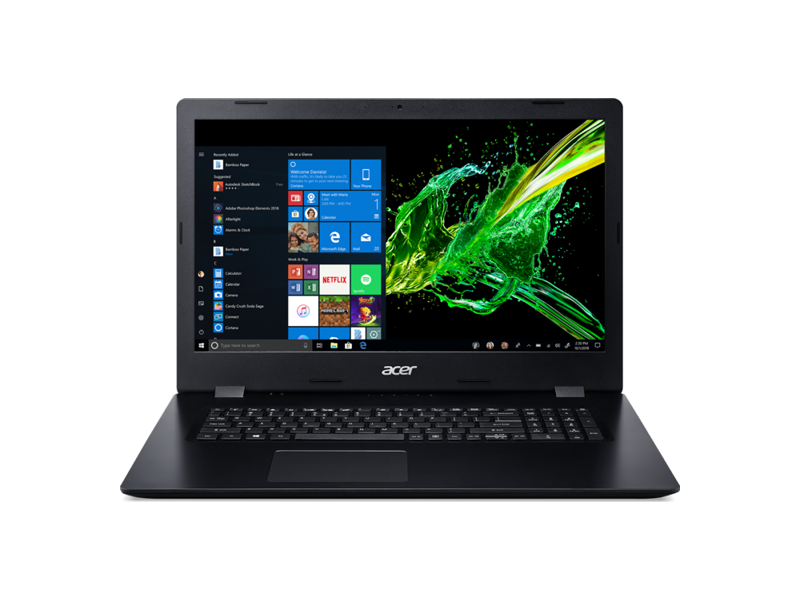 NX.HZWER.002  Ноутбук Acer Aspire 3 A317-52-325A Core i3 1005G1/ 8Gb/ 1Tb/ SSD128Gb/ UMA/ 17.3''/ IPS/ FHD (1920x1080)/ Windows 10/ black/ WiFi/ BT/ Cam