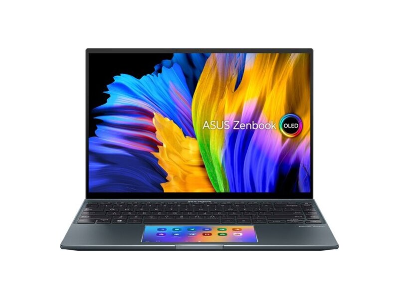 90NB0T83-M03200  Ноутбук ASUS UX5400EG-KN193T Touch +Sleeve+cable 14''(2880x1800 OLED 16:10)/ Touch/ Intel Core i5 1135G7(2.4Ghz)/ 8192Mb/ 512SSD+32 OptaneGb/ noDVD/ Ext:nVidia GeForce MX450(2048Mb)/ Cam/ BT/ WiFi/ 1.4kg/ Pine Grey/ W10 + ScreenPad 2.0
