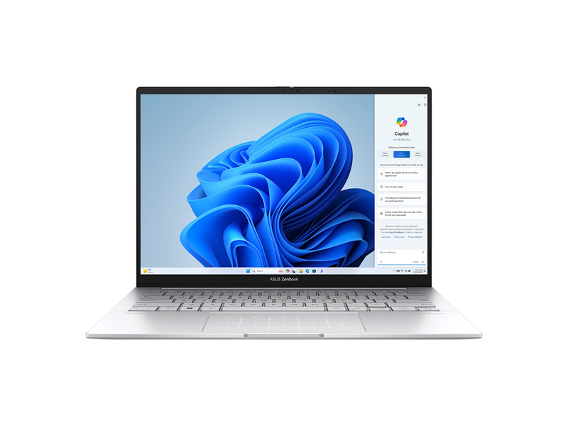 90NB14W2-M013J0  Ноутбук Asus UX3405CA-PP733/ 14''/ / Intel Ultra 9 285H/ 32GB/ 1TB SSD/ Intel Arc/ (2880x1800)/ DOS/ Foggy Silver/ Wi-Fi/ BT/ CAM/ Thunderbolt/ USB/ 2xUSB-C/ HDMI