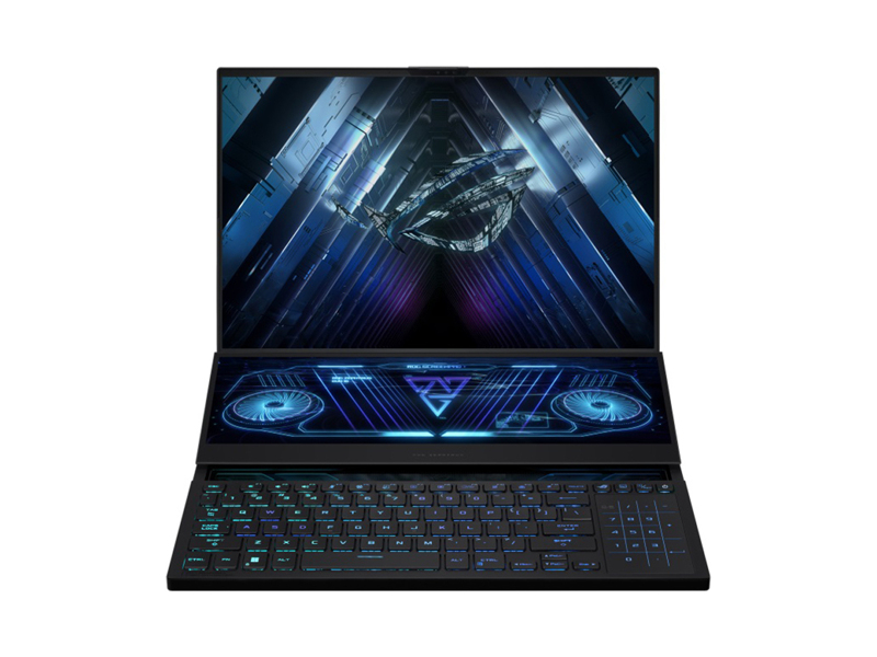 90NR0BI1-M004V0  Ноутбук ASUS ROG Zephyrus Duo 16 GX650PY-NM083W 16''/ AMD Ryzen9 7945HX(2.5GHz)/ 32GB/ 2TB SSD / GeForce RTX4090(16GB)/ 2560x1600/ Cam/ BT/ / WiFi/ Black/ Win11Home/ noDVD/ USB 3.2/ USB Type-C/ HDMI/ RJ45