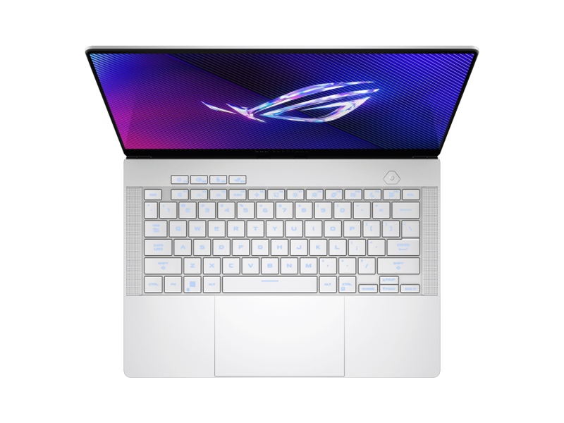 90NR0HZ2-M003V0  Ноутбук ASUS ROG Zephyrus G14 GA403UU-QS080 14''(2880x1800 OLED 120Hz)/ AMD Ryzen 7 8845HS(3.8Ghz)/ 16384Mb/ 1024PCISSDGb/ noDVD/ Ext:nVidia GeForce RTX4050(6144Mb)/ Cam/ BT/ WiFi/ 73WHr/ 1.5kg/ Platinum