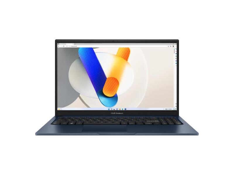 90NB10J1-M01E30  Ноутбук ASUS VivoBook Series X1504VA-NJ1164/ 15.6'' / Intel Core i5 1335U/ 16GB/ 512GB SSD/ Intel Iris Xe Graphics/ 1920x1080/ DOS темно-синий/ Wi-Fi/ BT/ CAM/ 4xUSB/ HDMI