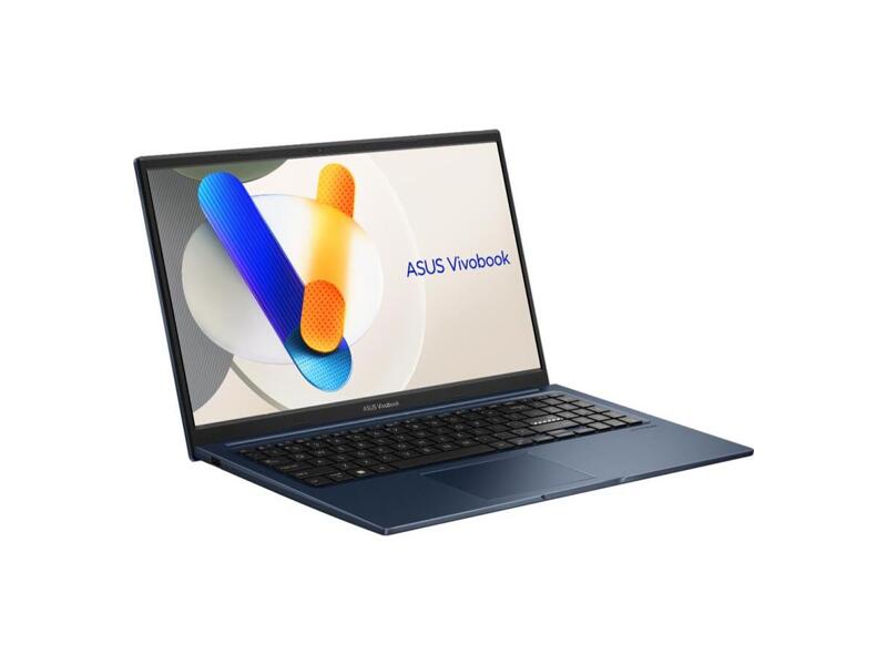 90NB10J1-M01E40  Ноутбук ASUS VivoBook Series X1504VA-NJ1165/ 15.6''/ Intel Core i7 1335U/ 16GB/ 1TB SSD/ Intel Iris Xe Graphics/ 1920x1080/ DOS темно-синий/ Wi-Fi/ BT/ CAM/ 4xUSB/ HDMI