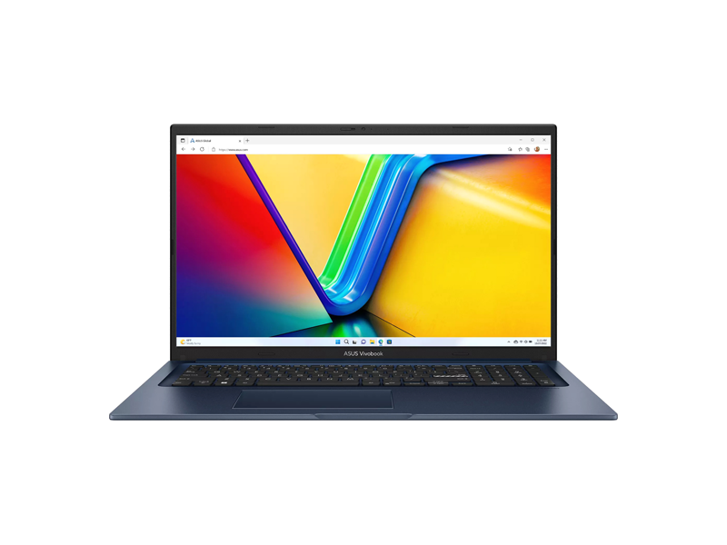 90NB13X2-M00MU0  Ноутбук ASUS VivoBook X1704VA-AU1108/ 17.3''/ Intel Core 7 150U/ 16GB/ 512GB SSD/ DOS/ blue/ Wi-Fi/ BT/ CAM/ 3xUSB/ USB-C/ HDMI