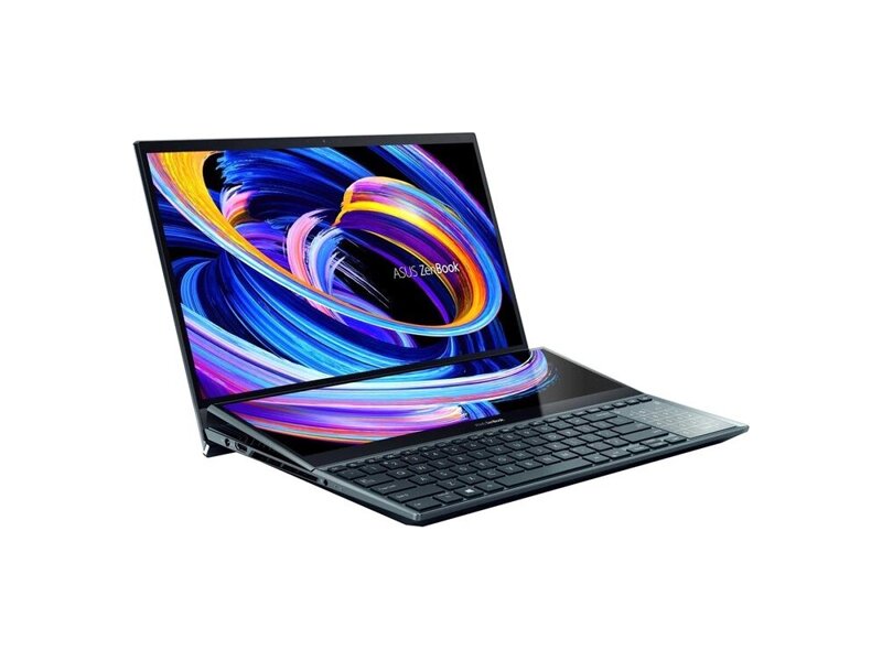 90NB0V21-M000D0  Ноутбук Asus ZenBook Pro Duo 15 OLED UX582HS-H2002X Core i9 11900H 32Gb SSD1Tb NVIDIA GeForce RTX3080 8Gb 15.6'' OLED Touch 4K (3840x2160) Windows 11 Professional blue WiFi BT Cam Bag