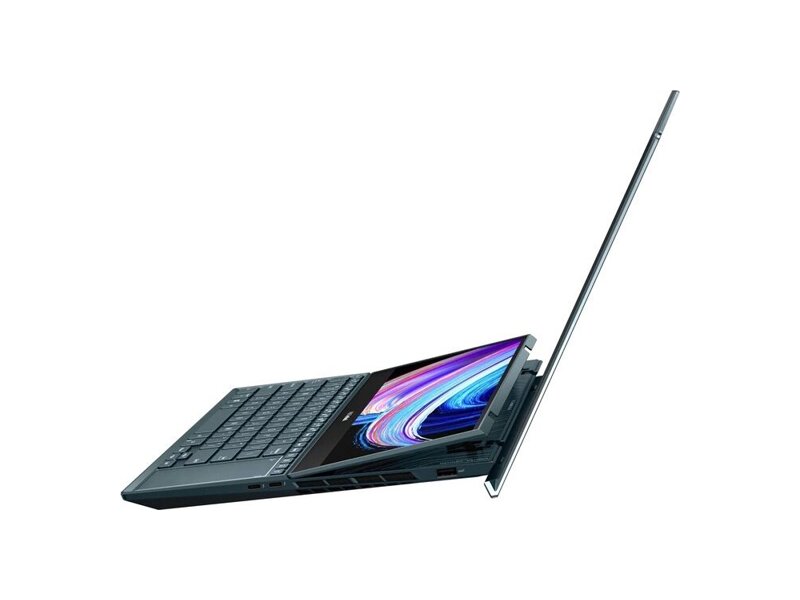 90NB0V21-M000D0  Ноутбук Asus ZenBook Pro Duo 15 OLED UX582HS-H2002X Core i9 11900H 32Gb SSD1Tb NVIDIA GeForce RTX3080 8Gb 15.6'' OLED Touch 4K (3840x2160) Windows 11 Professional blue WiFi BT Cam Bag 1