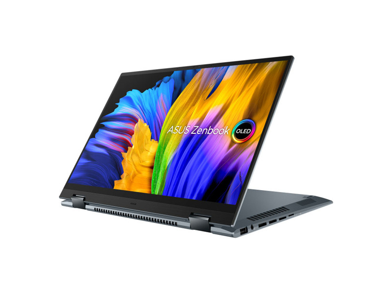 90NB0V41-M007C0  Ноутбук ASUS Zenbook 14 Flip OLED UP5401EA-KN017R Core i7-1165G7/ 16Gb/ 1Tb SSD PCIe 4.0/ 14, 0 Touch OLED WQXGA+/ Intel Xe/ WiFi6/ NumPad/ FP/ Windows 10 Pro/ 1.4Kg/ Sleeve+Stylus/ Pine Grey 2