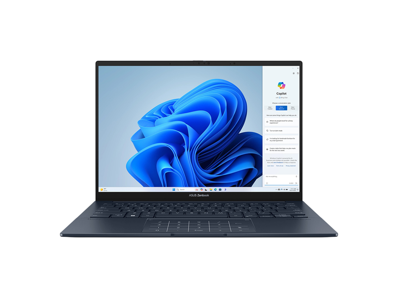 90NB14W1-M01PP0  Ноутбук ASUS Zenbook 14 UX3405CA-PP1158/ 14''/ Intel Ultra 7 255H/ 16GB/ 1TB SSD/ Intel Arc/ (2880x1800)/ DOS/ Ponder Blue/ Wi-Fi/ BT/ CAM/ 2xThunderbolt/ 2xUSB/ HDMI
