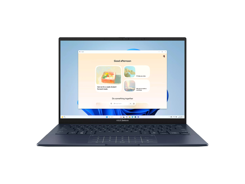 90NB14W1-M01Z50  Ноутбук ASUS Zenbook UX3405CA-ST1336/ 14''/ Intel Ultra 7 255H/ 16GB/ 1TB SSD/ Intel Arc/ (2880x1800)/ DOS/ blue/ Wi-Fi/ BT/ CAM/ USB/ USB-C/ HDMI