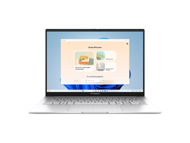 90NB14W4-M00UF0 Ноутбук ASUS Zenbook 14 UX3405CA-QL573/ 14''/ Intel Ultra 5 225H/ 16GB/ 1TB SSD/ Intel Arc/ (1920x1200)/ DOS/ Foggy Silver/ Wi-Fi/ BT/ CAM/ 2xThunderbolt/ USB/ 2xUSB-C/ HDMI
