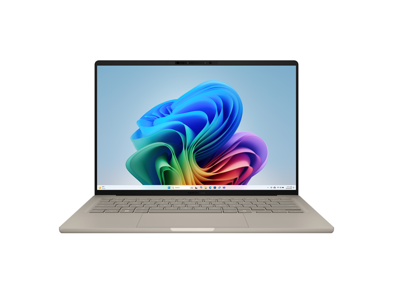 90NB1501-M00850 Ноутбук Asus Zenbook 14 UX3407QA-QD197W/ 14''/ Snapdragon X X1-26-100/ 16GB/ 512GB SSD/ Qualcomm Adreno/ (1920x1200)/ Win11Home/ beige/ Wi-Fi/ BT/ CAM/ USB/ 2xUSB-C/ HDMI