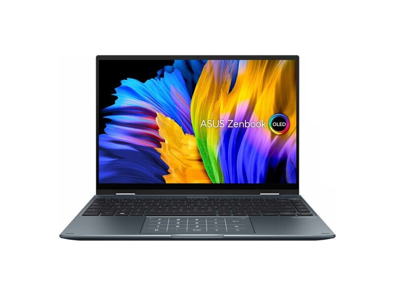 90NB0V41-M00420  Ноутбук Asus UP5401EA-KN015T Touch +Stylus +bag 14''(2880x1800 OLED)/ Touch/ Intel Core i7 1165G7(2.8Ghz)/ 16384Mb/ 512PCISSDGb/ noDVD/ Int:Intel Iris Xe Graphics/ Cam/ BT/ WiFi/ 1.4kg/ Pine Grey/ W10 + Support NumberPad 3
