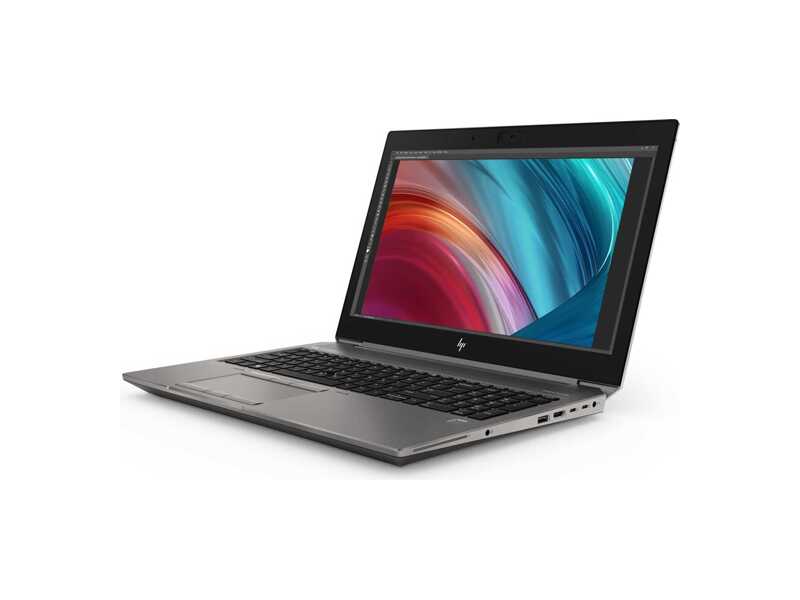6TR59EA#ACB  Ноутбук HP ZBook 15 G6 Core i7-9750H 2.6GHz, 15.6'' FHD (1920x1080) IPS AG, nVidia Quadro T1000 4Gb GDDR5, 16Gb DDR4-2666(1), 512Gb SSD, 90Wh LL, FPR, 2.6kg, 3y, Silver, Win10Pro 2