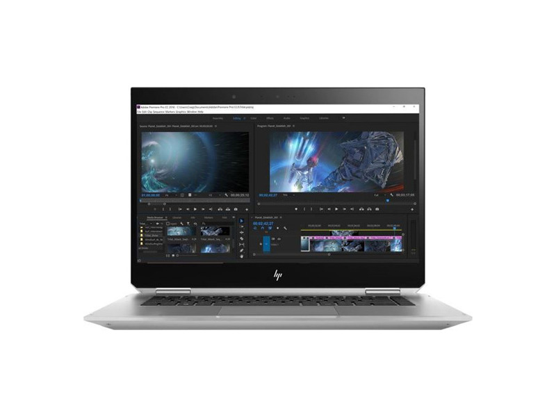 6TW47EA#ACB  Ноутбук HP ZBook 15 Studio x360 G5 Core i9-9880H 2.3GHz, 15.6'' UHD (3840x2160) IPS DreamColor Touch GG4 AG, nVidia Quadro P2000 4Gb GDDR5, 16Gb DDR4(1), 512Gb SSD, 95, 6Wh, FPR, Pen, vPro, 2.3kg, 3y, Silver, Win10Pro