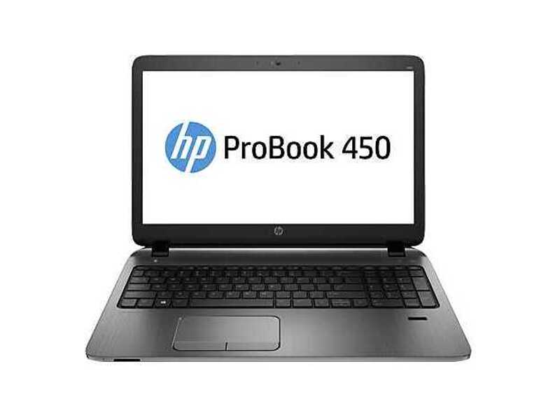 J4R96EA#ACB  Ноутбук HP ProBook 450 Core i3-4030U 15.6 4GB/ 500 PC UMA i3-4030U 450 / 15.6 HD AG / 4GB / 500GB 5400 / W7p64W8.1p / DVD+-RW / Webcam / kbd TP / Realtek bgn 1x1+BT / FPR 1