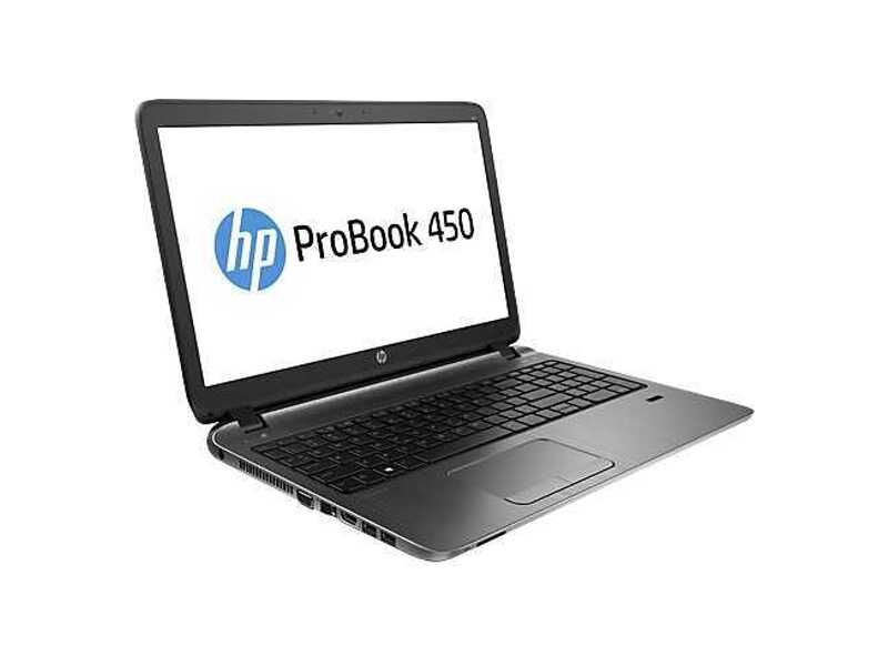 J4R96EA#ACB  Ноутбук HP ProBook 450 Core i3-4030U 15.6 4GB/ 500 PC UMA i3-4030U 450 / 15.6 HD AG / 4GB / 500GB 5400 / W7p64W8.1p / DVD+-RW / Webcam / kbd TP / Realtek bgn 1x1+BT / FPR
