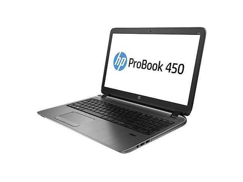 J4R96EA#ACB  Ноутбук HP ProBook 450 Core i3-4030U 15.6 4GB/ 500 PC UMA i3-4030U 450 / 15.6 HD AG / 4GB / 500GB 5400 / W7p64W8.1p / DVD+-RW / Webcam / kbd TP / Realtek bgn 1x1+BT / FPR 2