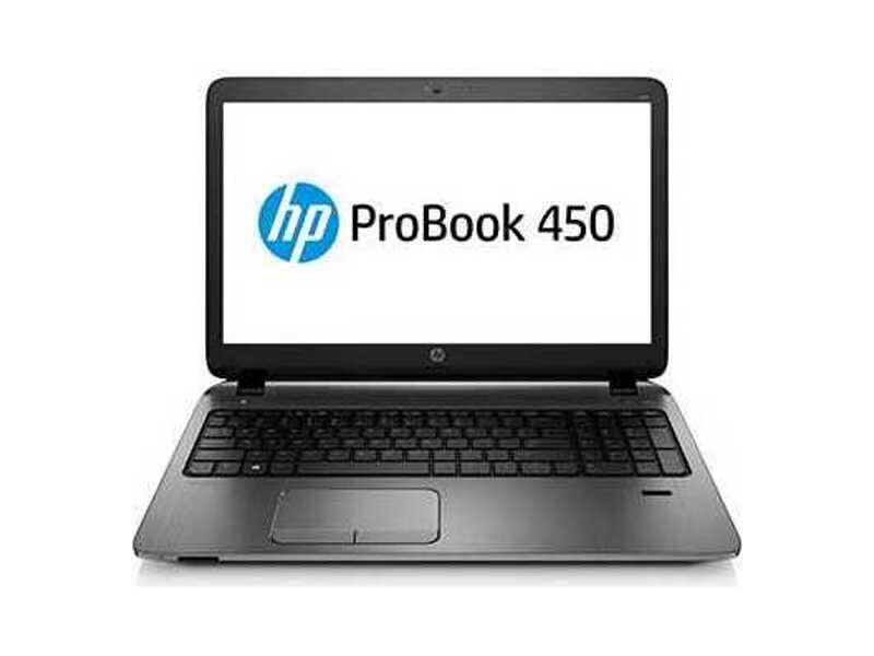 J4S34EA#ACB  Ноутбук HP ProBook 450 Core i7-4510U 15.6 8GB/ 10T PC DSC 2GB i7-4510U 450 / 15.6 HD AG / 8GB / 1TB 5400 / W7p64W8.1p / DVD+-RW / Webcam / kbd TP / Realtek bgn 1x1+BT / FPR 1