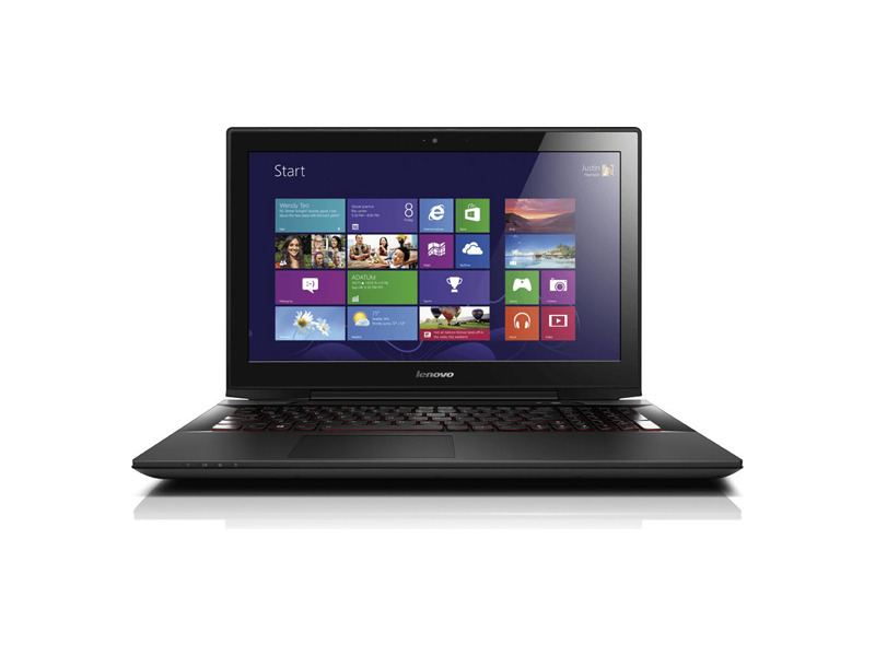 59423218  Ноутбук Lenovo Y5070 15.6 FHD(1920x1080)/ Intel® Core™ i7-4710HQ 2.5GHz/ 8Gb/ 1Tb/ Nvidia GTX860M 2Gb/ no ODD/ Windows 8.1 EM/ Black