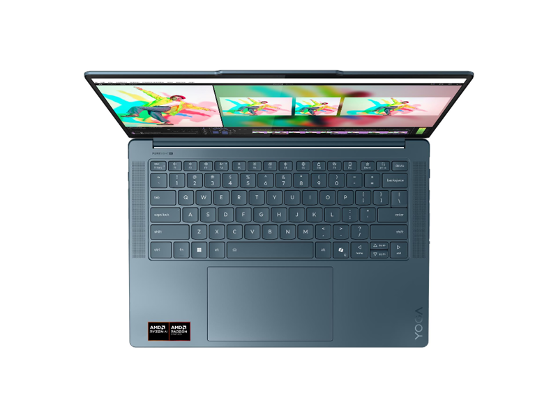 83KG0013RK  Ноутбук Lenovo Yoga Pro 7 14AKP10/ 14.5''/ AMD Ryzen AI 7 350/ 32GB/ 1TB SSD/ AMD Radeon 860M/ (2944x1840)/ DOS/ turquoise/ Wi-Fi/ BT/ CAM/ 2xUSB/ 2xUSB-C/ HDMI 1