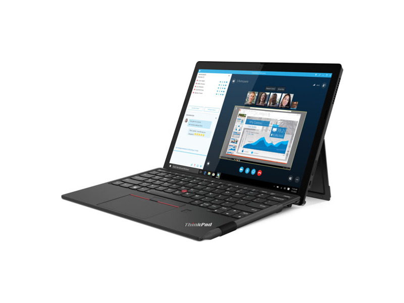 20UW0005RT  Ноутбук Lenovo ThinkPad X12 Detachable G1 T Core i7-1160G7/ 16Gb/ SSD512Gb/ Intel Iris Xe graphics/ 12.3''/ IPS/ Touch/ FHD+ (1920x1280)/ Windows 10 Professional 64/ black/ WiFi/ BT/ Cam