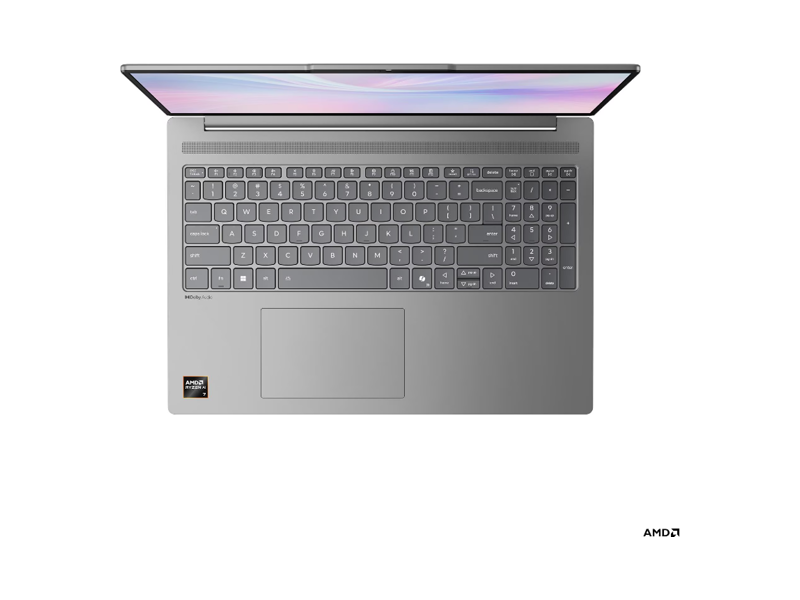 83HY000VRK  Ноутбук Lenovo IdeaPad Slim 5 16AKP10/ 16''/ AMD Ryzen AI 7 350/ 32GB/ 1TB SSD/ AMD Radeon 860M/ (2880x1800)/ DOS/ luna grey/ Wi-Fi/ BT/ CAM/ 2xUSB/ 2xUSB-C/ HDMI 1
