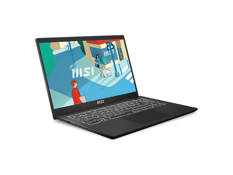 9S7-15H411-095  Ноутбук MSI Modern 15H Core i5-13420H 15.6'' FHD (1920*1080), 60Hz IPS DDR4 8GB*1 Iris Xe Graphics 512GB SSD 3cell (53.8Whr) 1.9kg Single backlight (White)DOS, 1y Black KB Eng/ Rus
