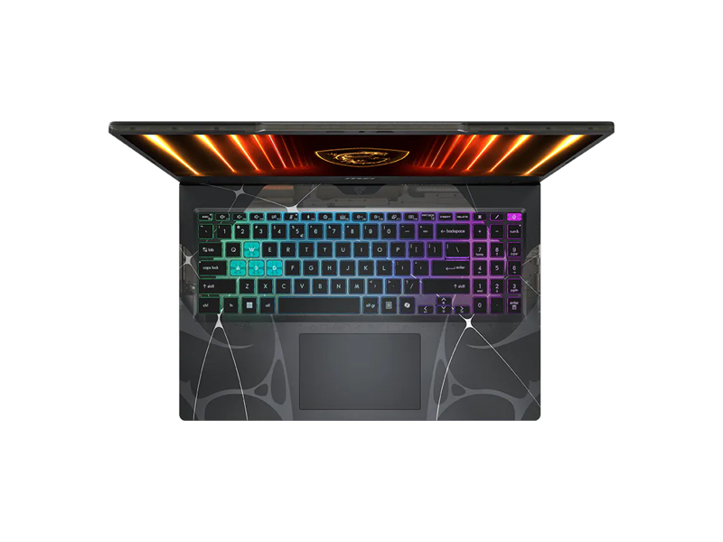 9S7-15Q342-1044  Ноутбук MSI Cyborg 15 B2RWEKG-1044XRU/ 15.6''/ Intel Core 7 240H/ 16GB/ 1TB SSD/ NVIDIA GeForce RTX5050 8GB/ (1920x1080)/ DOS/ black/ Wi-Fi/ BT/ CAM/ 2xUSB/ USB-C/ HDMI 2