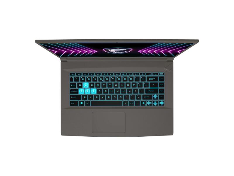 9S7-16R831-3602  Ноутбук MSI Thin 15 B2RVE-3602XRU/ 15.6''/ Intel Core 5 210H/ 16GB/ 512GB SSD/ NVIDIA GeForce RTX4050 6GB/ (1920x1080)/ DOS/ grey/ Wi-Fi/ BT/ CAM/ 3xUSB/ USB-C/ HDMI/ RJ45 1