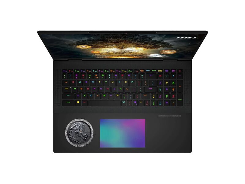9S7-1824A5-1020  Ноутбук MSI Titan Dragon Edition 18 HX A2XWIG-1020RU/ 18''/ Intel Ultra 9 285HX/ 64GB/ 4TB SSD/ NVIDIA GeForce RTX5080 16GB/ (3840x2400)/ Win11Home/ black/ Wi-Fi/ BT/ CAM/ 2xThunderbolt/ 3xUSB/ HDMI/ RJ45 1