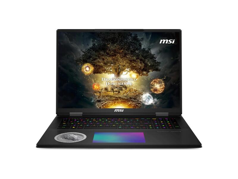 9S7-1824A5-205  Ноутбук MSI Titan 18 HX AI A2XWJG-205RU/ 18''/ Intel Core Ultra 9 275HX/ 64GB/ 4TB SSD/ NVIDIA GeForce RTX5090 24GB/ (3840x2400)/ Win11/ black/ Wi-Fi/ BT/ CAM/ 3xUSB/ 2xThunderbolt/ HDMI/ RJ45