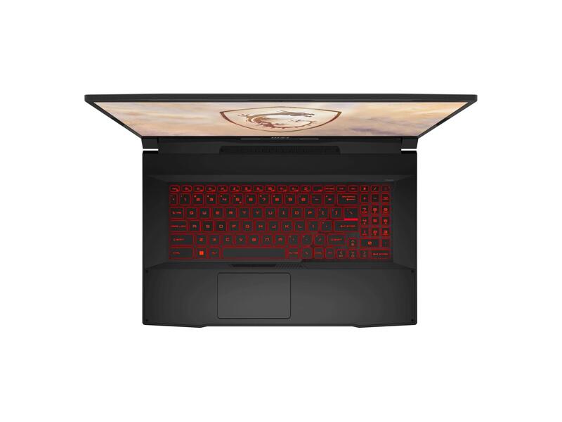 9S7-17L541-1611  Ноутбук MSI Katana 17 B13VEK-1611XRU/ 17.3''/ Intel Core i5 13420H/ 16GB/ 1TB SSD/ NVIDIA GeForce RTX4050 6GB/ (1920x1080)/ DOS/ black/ Wi-Fi/ BT/ CAM/ 3xUSB/ USB-C/ HDMI/ RJ45 1