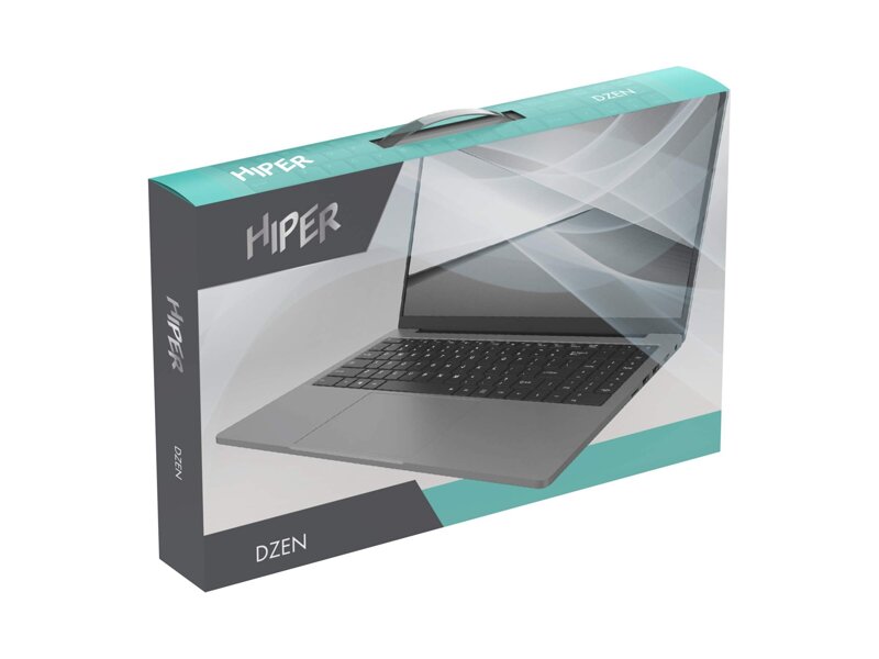 H1569O5165DMP  Ноутбук Hiper DZEN 15.6''(1920x1080 (матовый) IPS)/ Intel Core i5 1135G7(2.4Ghz)/ 16384Mb/ 512SSDGb/ noDVD/ Int:Intel UHD Graphics/ Cam/ BT/ WiFi/ 43.8WHr/ 1.7kg/ Silver/ DOS 2