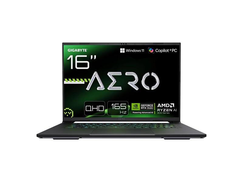 1WH93KZC64DH  Ноутбук Gigabyte Aero X16 1WH/ 16''/ AMD Ryzen AI 7 350/ 32GB/ 1TB SSD/ NVIDIA GeForce RTX5070 8GB/ (2880x1800)/ Win11/ white/ Wi-Fi/ BT/ CAM/ 3xUSB/ USB-C/ HDMI/ RJ45