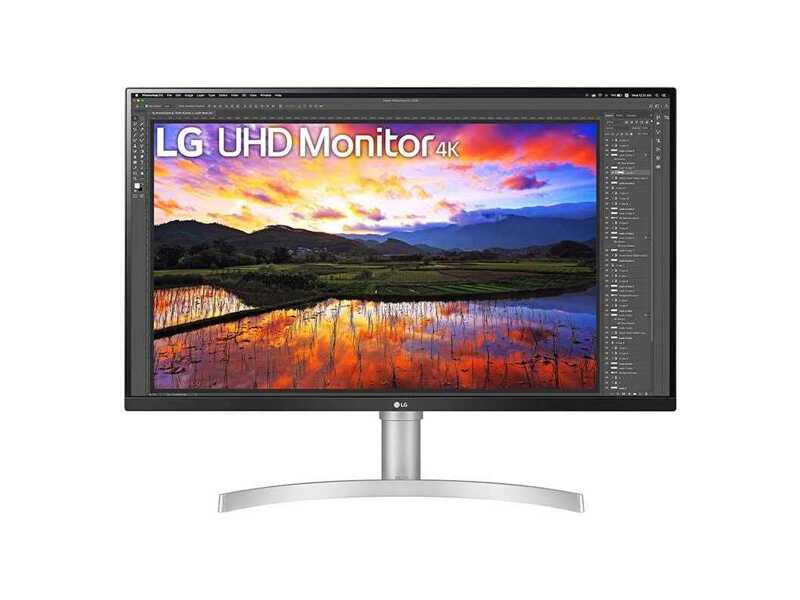 32UN650-W  Монитор LG 31.5'' [16:9] 3840x2160(UHD 4K) IPS, LCD, nonGLARE, 350cd/ m2, H178°/ V178°, 1000:1, 1.07B, 5ms, 2xHDMI, DP, Height adj, Tilt, Speakers, 2Y, White 4