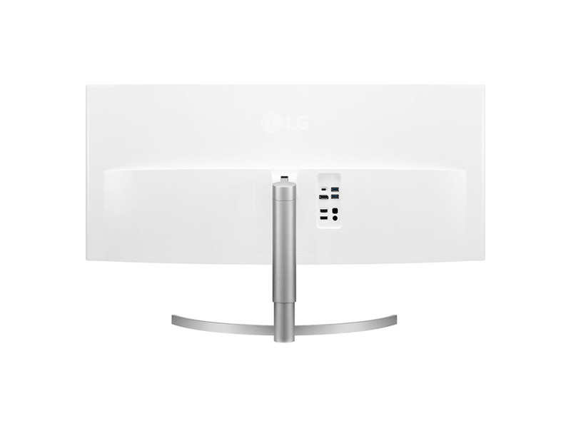 38WK95C-W  Монитор LG 38'' 38WK95C-W IPS LED изогнутый, 3840x1600, 5ms, 300cd/ m2, 1000:1 (Mega DCR), 178°/ 178°, 2*HDMI, USB-C, USB-hub, DP, Headph.Out, колонки, HAS, vesa, Silver-White 1